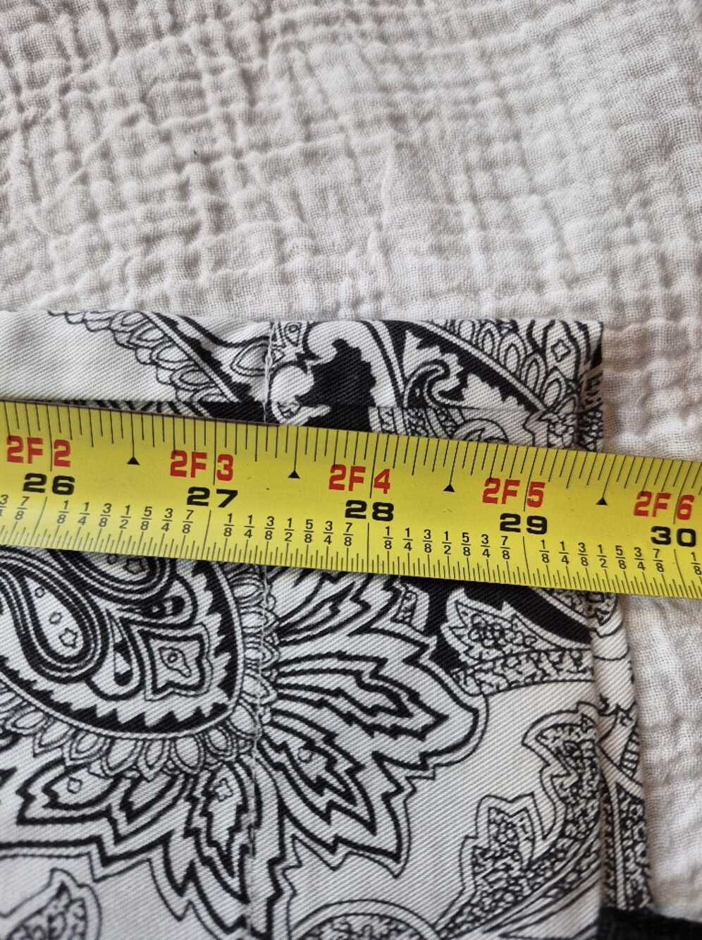 NWT Soft Surroundings Black and White Paisley Palazzo Pants, Size 10/12 (Med.) - Picture 7 of 13